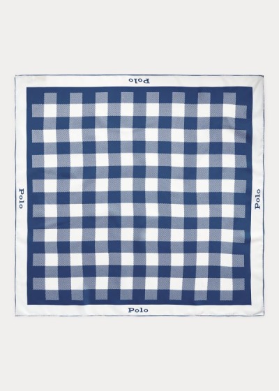 Women's Polo Ralph Lauren Gingham Silk Scarf | 725910OCF